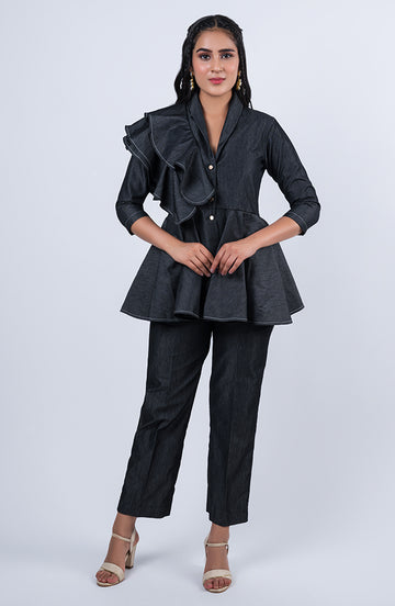 Frilly Denim Set