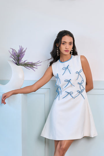 White Bow Dress