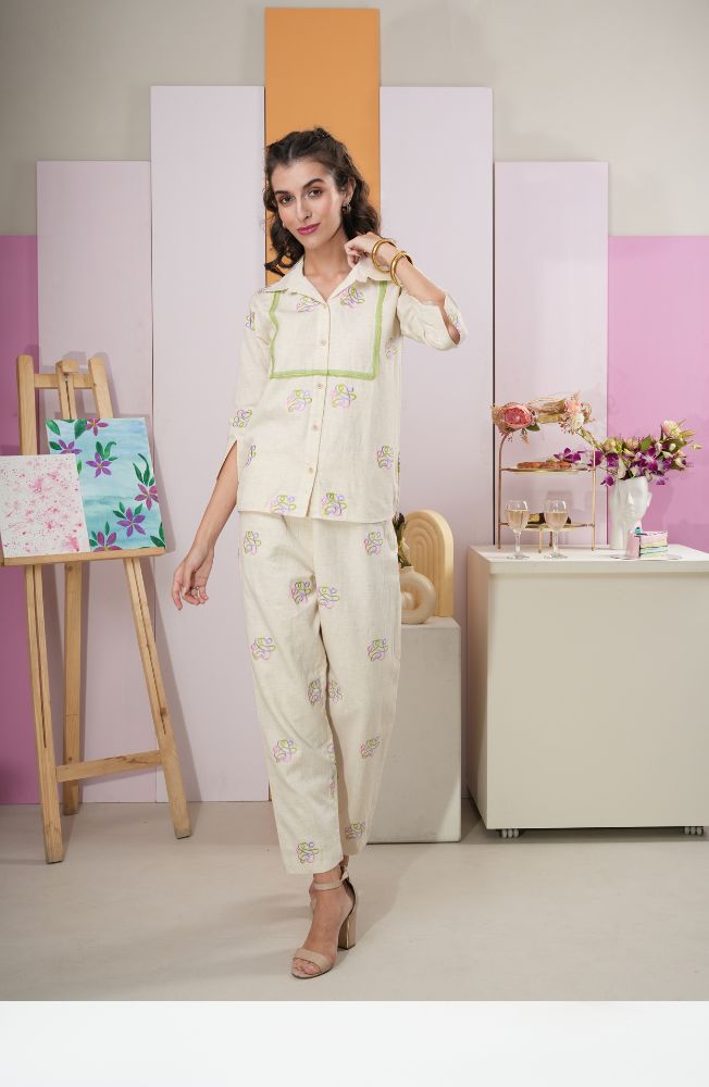 Floral White Co-ord Set