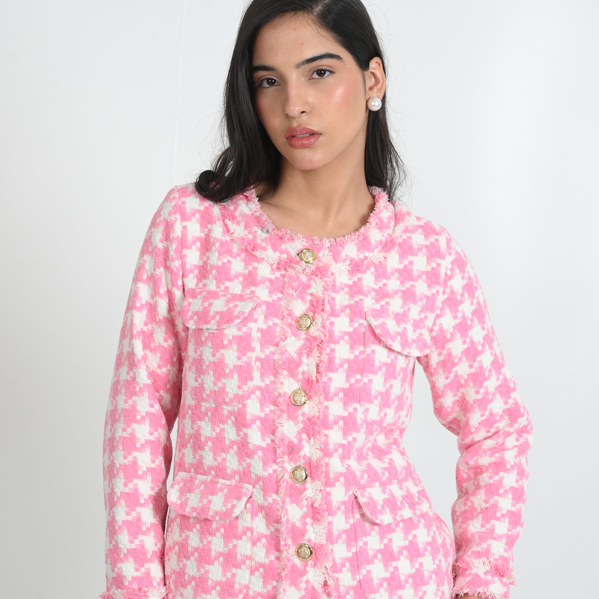 Rosewater Tweed Blazer