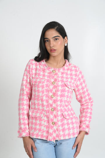 Rosewater Tweed Blazer
