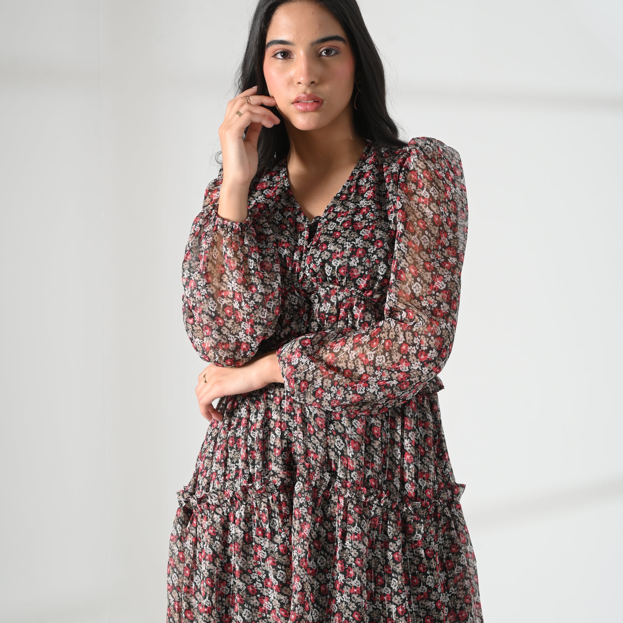 Fallen Rose Short Dress