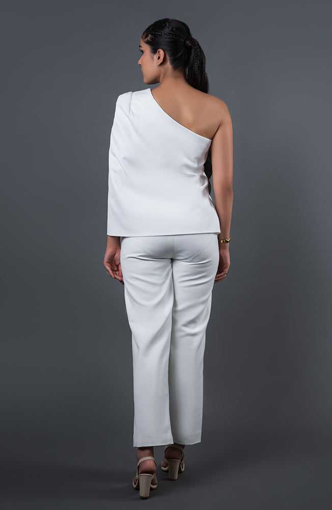 Snowflake Luxe Pair Top (One Shoulder)