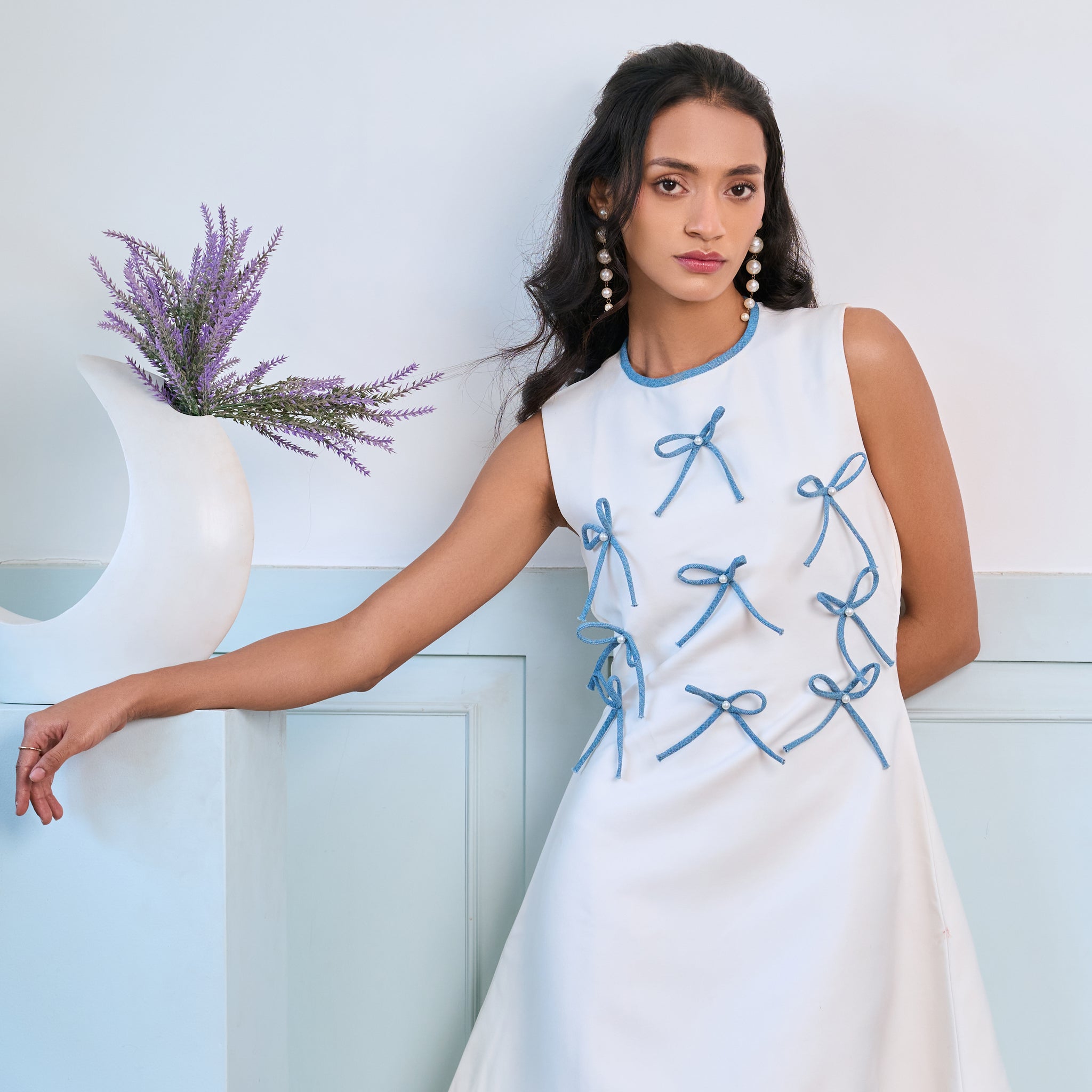 White Bow Dress