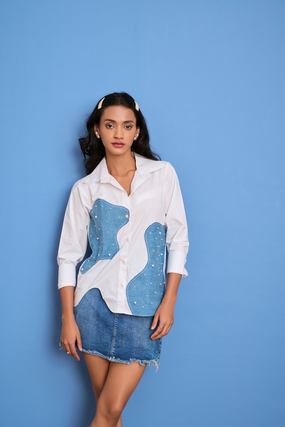 Denim Pearl Shirt